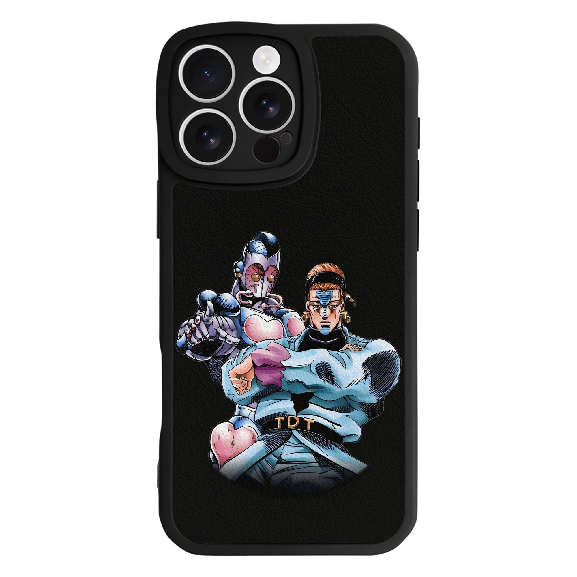 （画像用） ジョジョの奇妙な冒険 ひがしかた じょうすけ JoJo's Bizarre Adventure Higashikata Josuke 【iPhone 16シリーズ対応】シリコンスマホケース（レザー調） 材質：シリコン